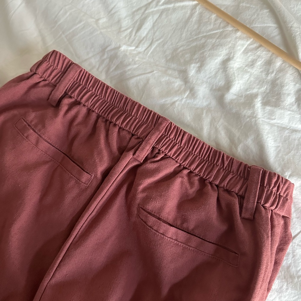 Grace Karin Dusty Rose Wide-Leg Pants - Picture 8 of 9
